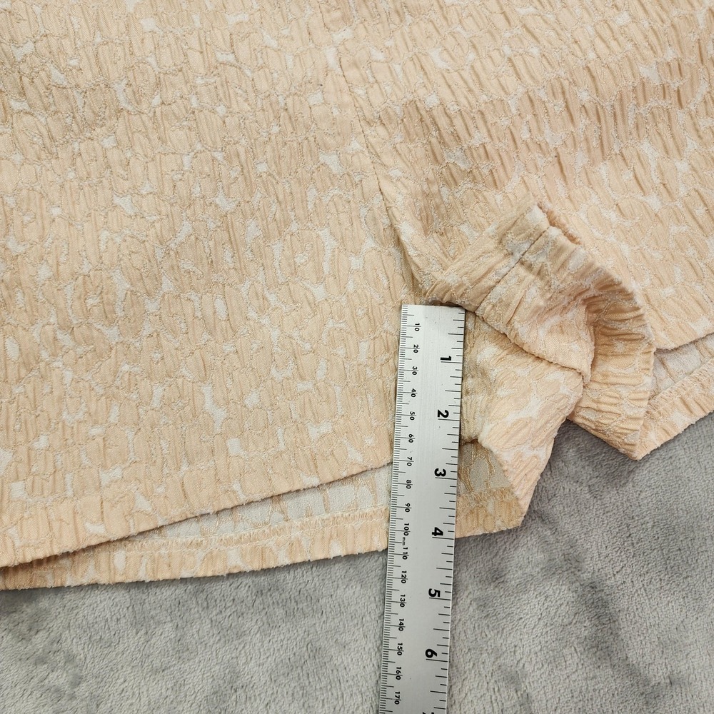 Express Shorts Womens 8 Beige Jacquard Chino Textured Dressy Casual Summer - Picture 8 of 10